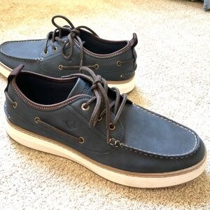 Navy SPERRY  Men's Moc Neo Lace Up Boat Shoes Size 9